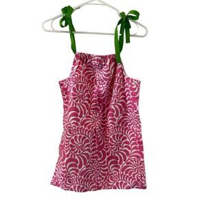 Haley and the hound preppy little girls sundress Ribbon Tie 4T